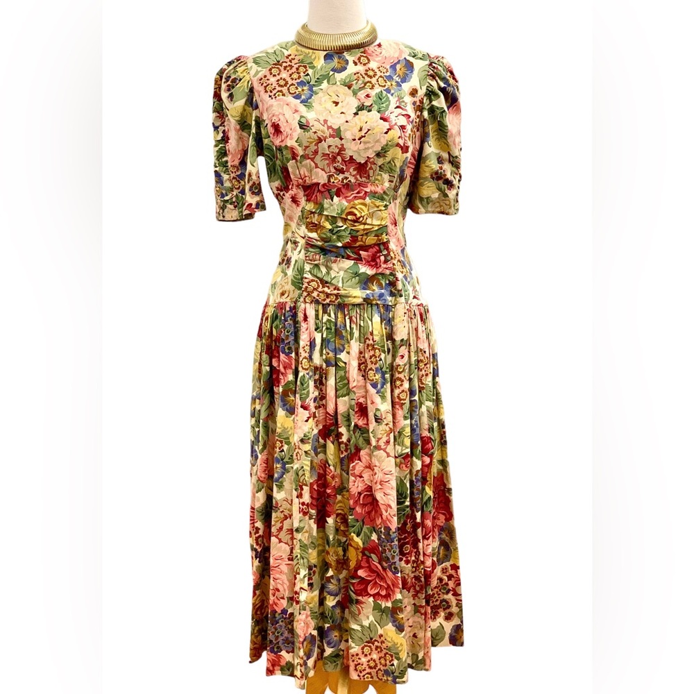80’s vintage floral dress